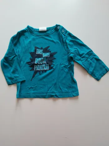 tee shirt manches longues kiabi garcon 12 mois