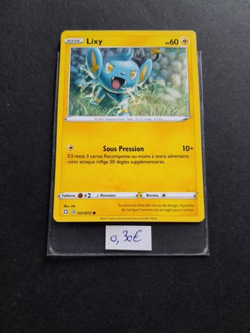 Carte Pokémon Lixy 31/072