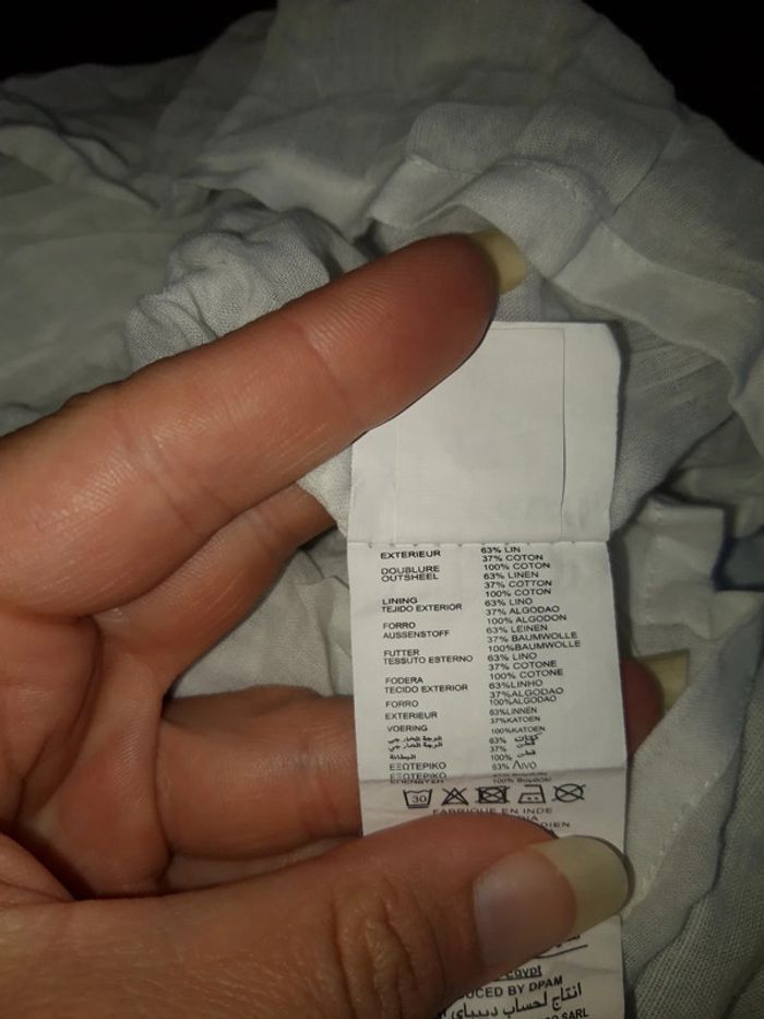 Robe 3 mois lin et coton - photo numéro 4