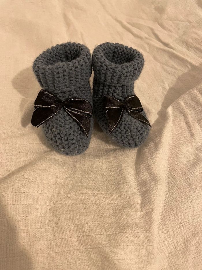 Chaussons tricotés - photo numéro 2