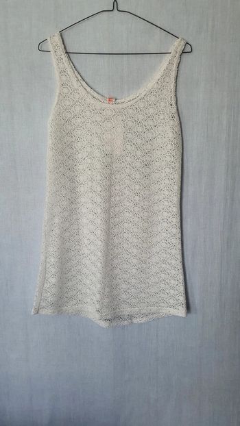 Robe blanche en crochet