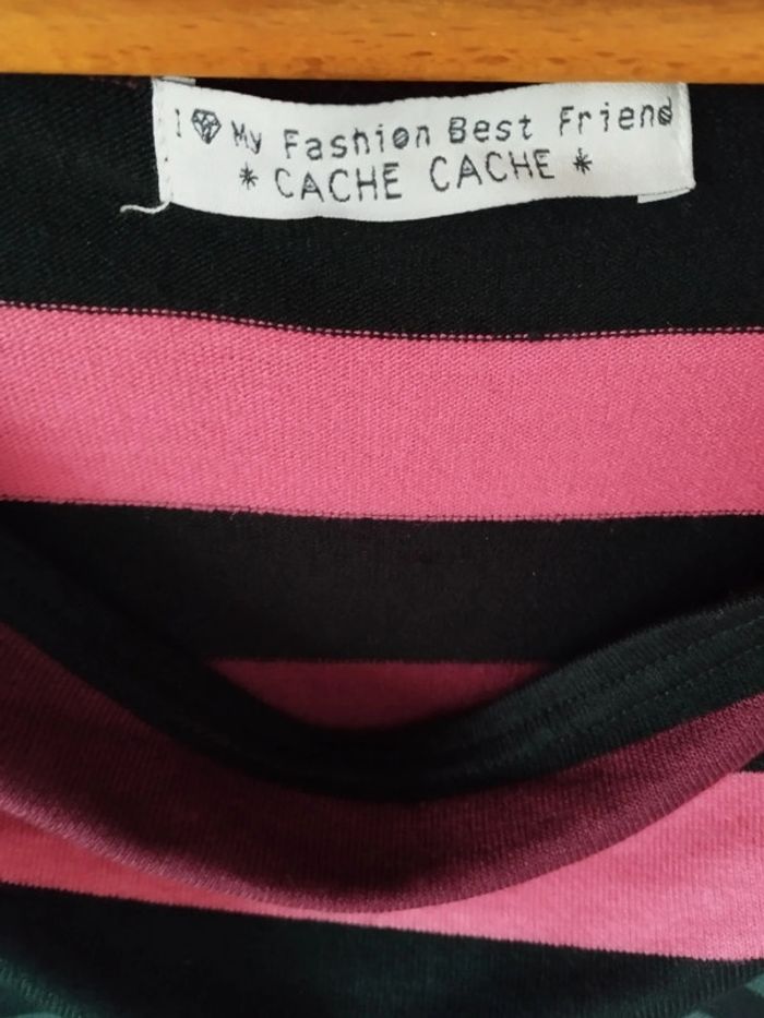 🌹Robe pull rayée moulante - Taille 38 - Cache Cache 🌹 - photo numéro 3