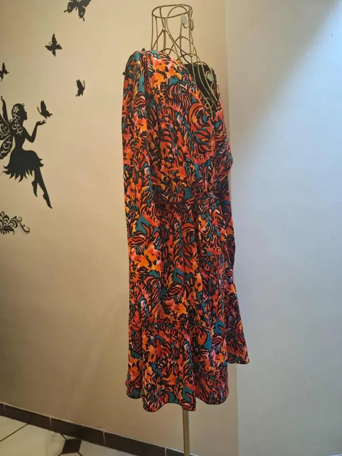 Robe imprimée multicolore - photo numéro 3