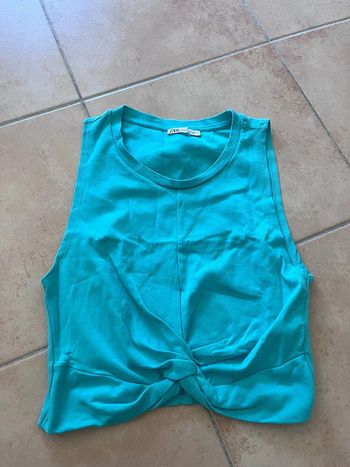 Débardeur Zara bleu