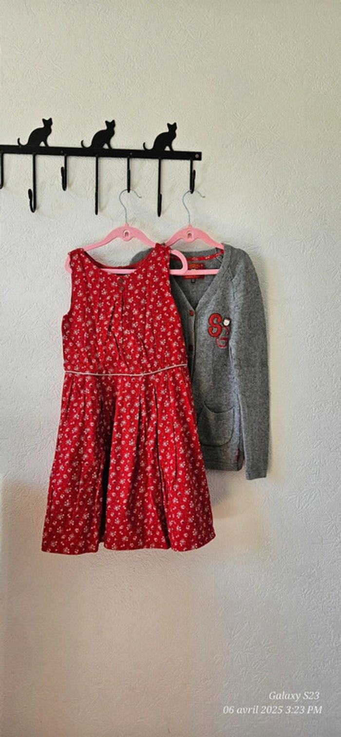 Ensemble robe et gilet "La classe des malices" 10A sgmj