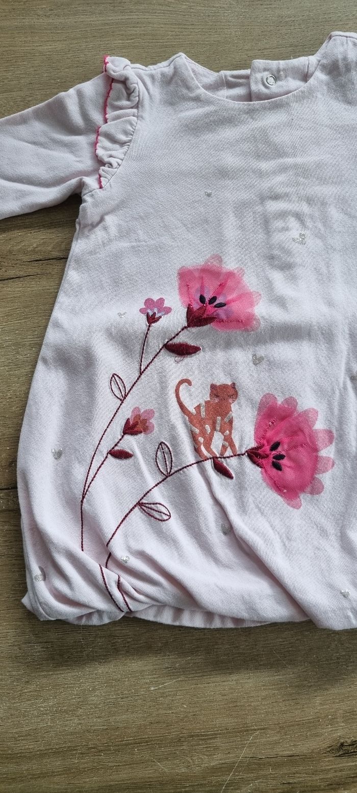 Robe ML Catimini 12 mois 🌸 🐱 - photo numéro 2