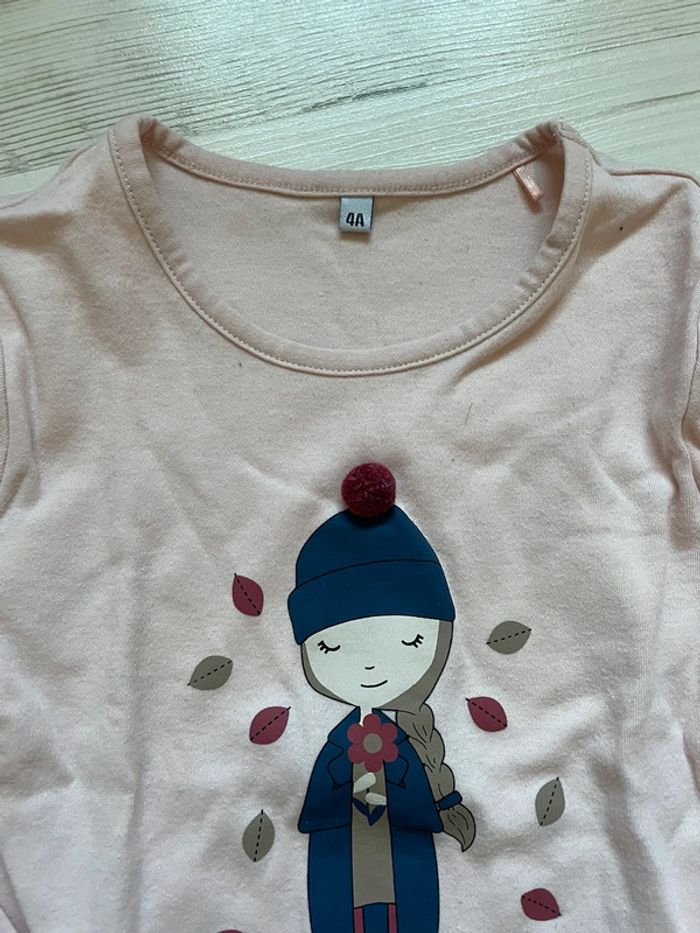 T shirt manches longues 4 ans neuf - photo numéro 2