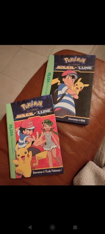 Lot de 2 livres pokémon