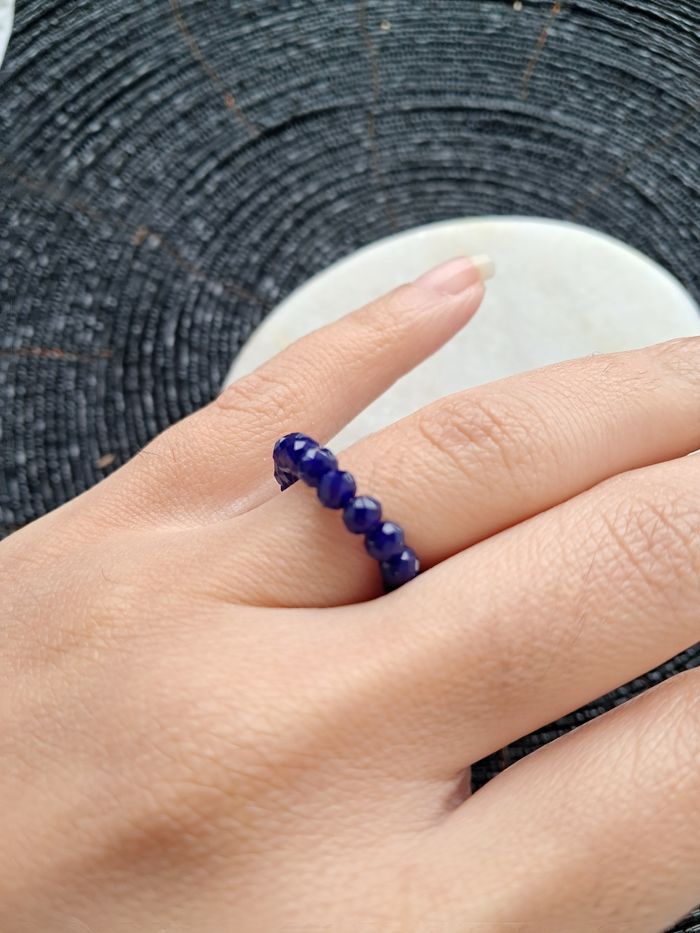 Bague bleu nuit