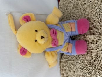 peluche ours doudou souris salopette gerca