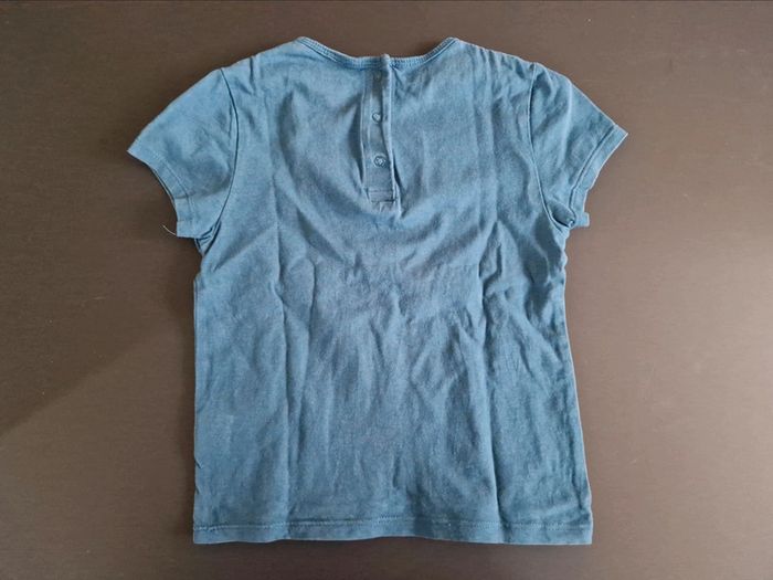 Tee-shirt manches courtes garçon Kiabi bleu hippopotame - photo numéro 4