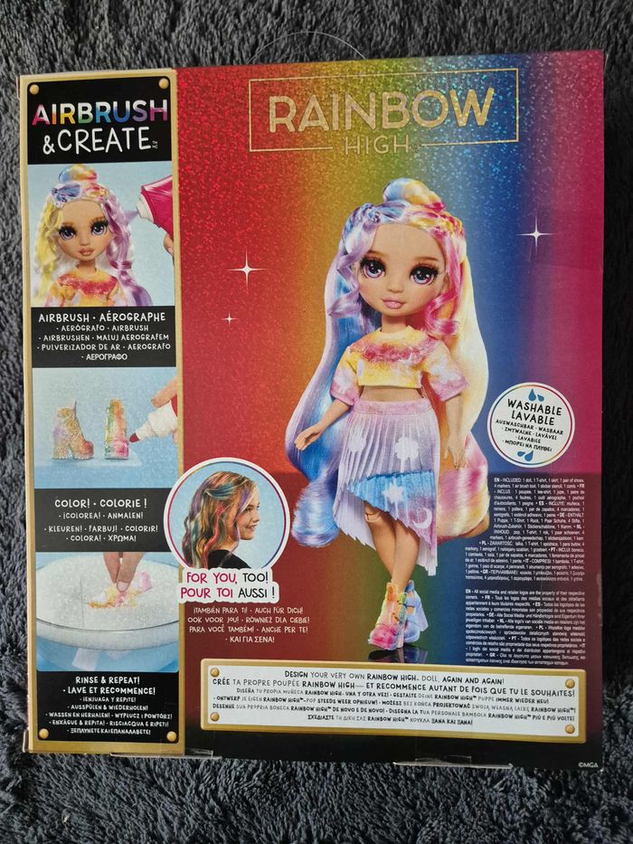 Rainbow High - Poupée DIY Airbrush & Create - Lila Augen - photo numéro 4