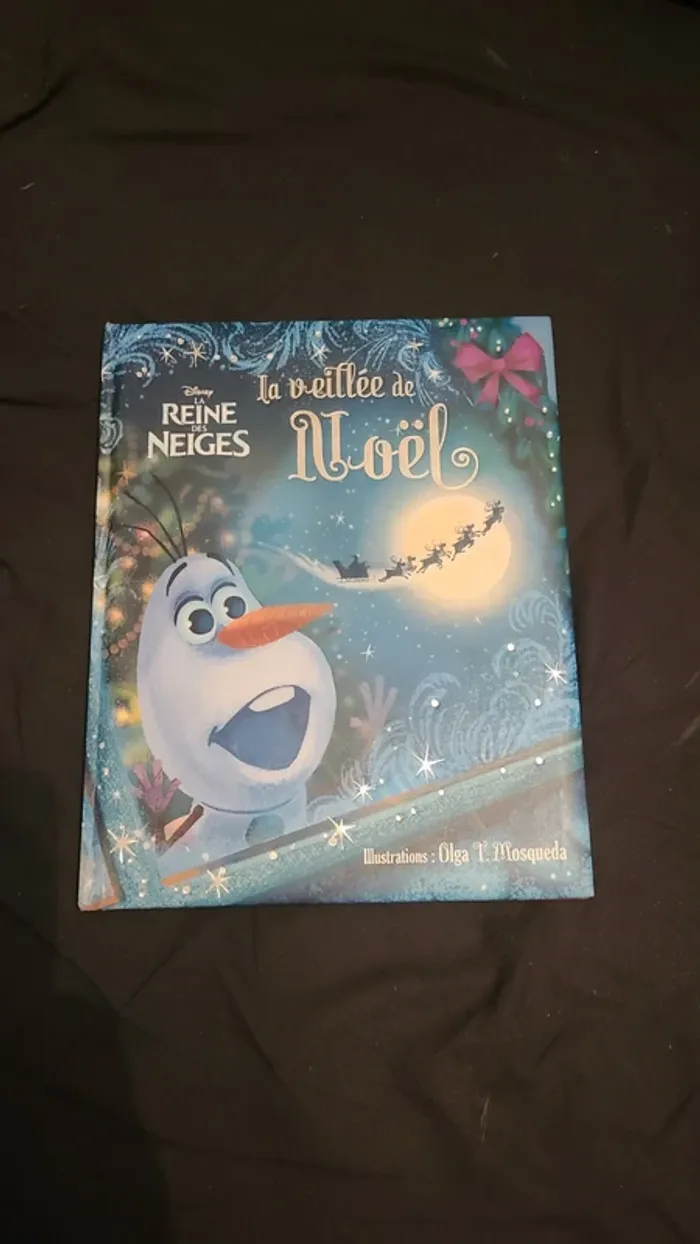 Livre reine des neiges  la veille de noel