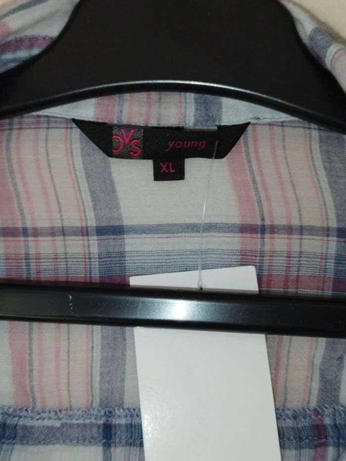 Chemise légère carrelée - photo numéro 2