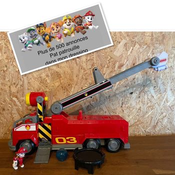 Camion géant interactif Camion de pompier transformable avec Marcus sonore et lumineux