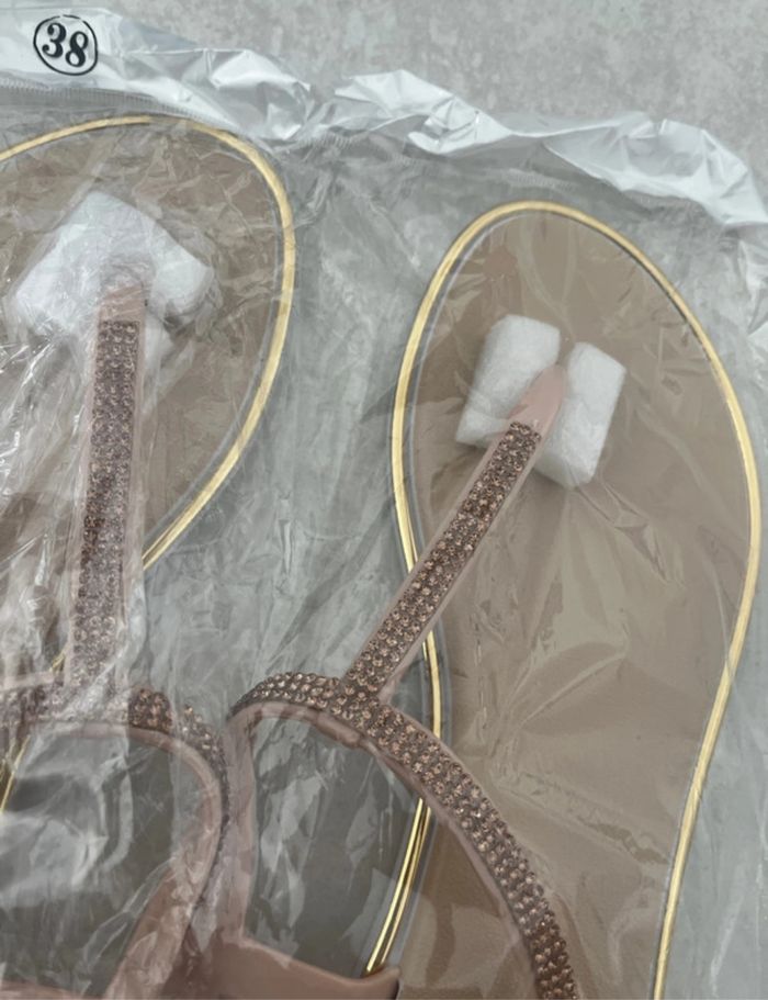 Sandales rose gold et blanches Shein - photo numéro 6