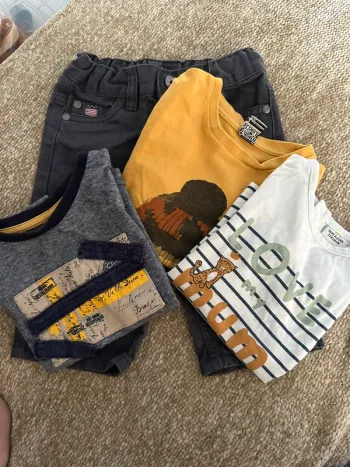 Lot bermuda + 3 t-shirts TAO 2 ans