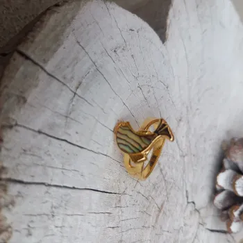 Bague vintage poisson 16mm