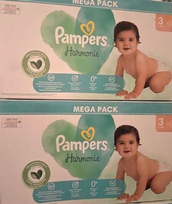 Deux carton Pampers harmonie taille 3