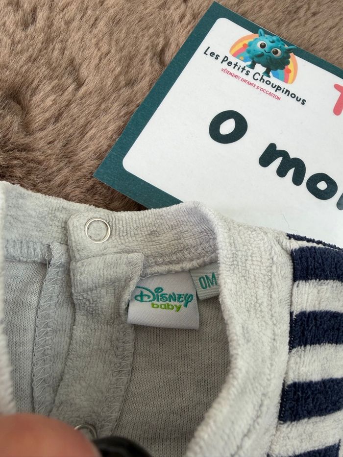 Pyjama / dors bien / grenouillère Winnie l’ourson - taille 0 mois - photo numéro 2
