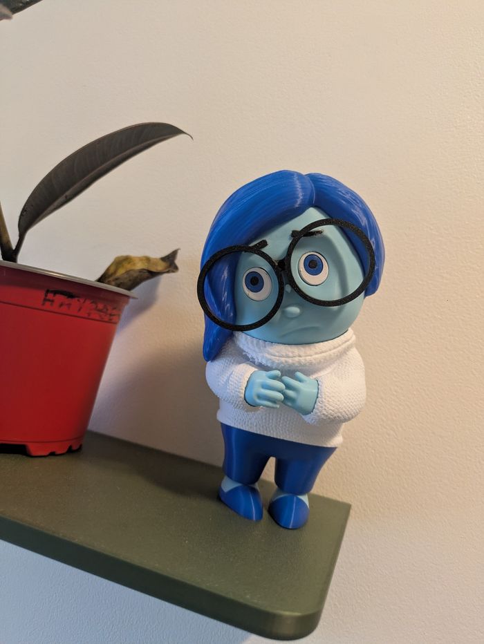 Figurine Tristesse (Vice-Versa) – Finition Texturée – Décoration - photo numéro 9