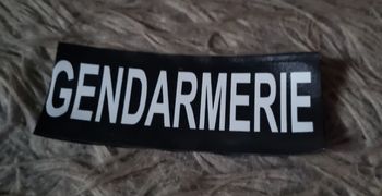 étiquette velcro pour harnais (Gendarmerie) 🐶