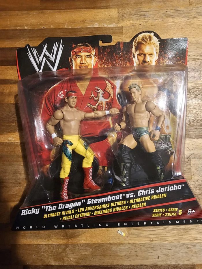 WWE pack 2 figurines Ricky Steamboat VS Chris Jericho scellé