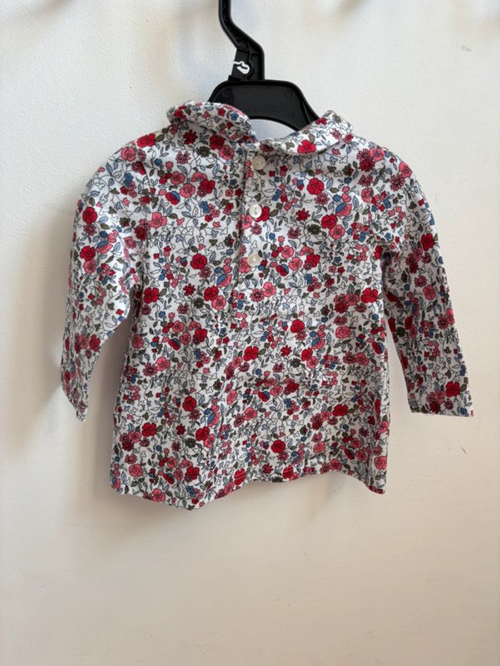 Ensemble fleuri rouge 6 mois - photo numéro 4