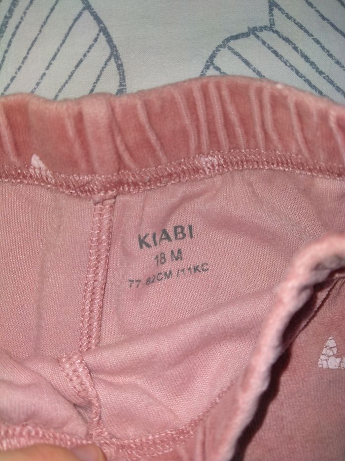 Pantalon de pyjama Kiabi 18 mois coton, rose. - photo numéro 3