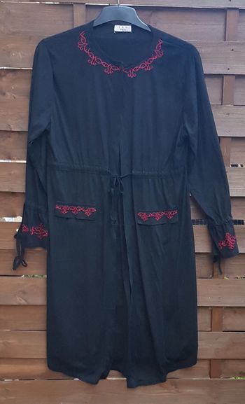 Chemise longue effet daim