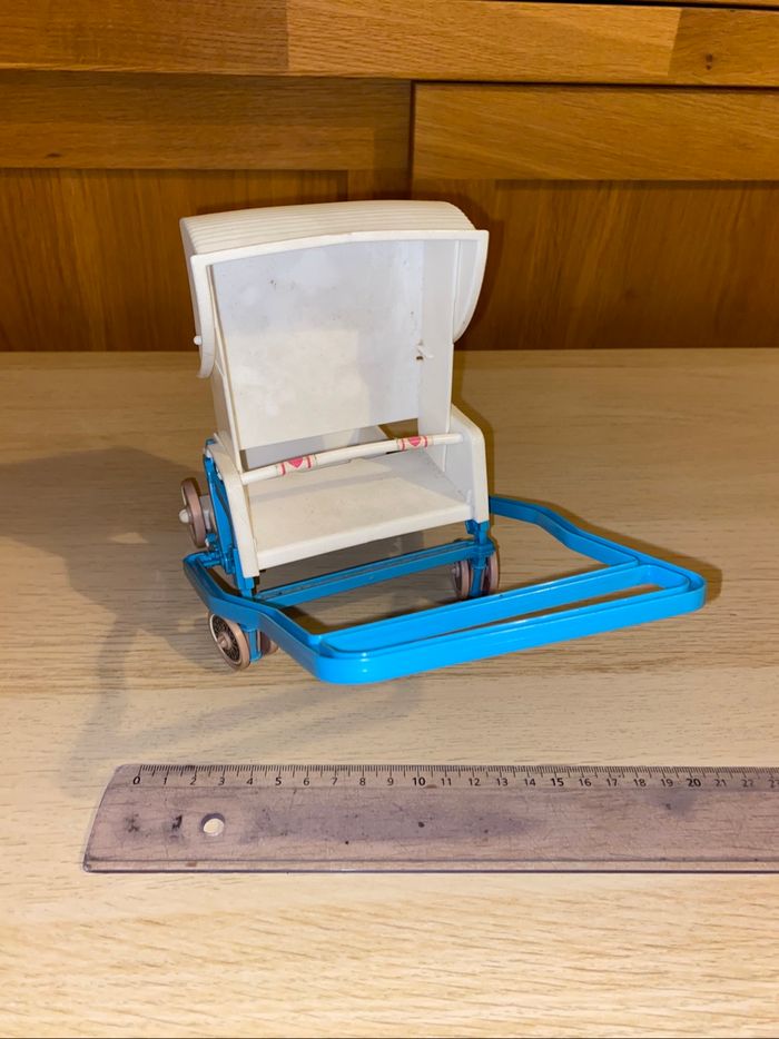 Mattel poupée poussette double 1984 baby doll strollers famille doucoeur - photo numéro 7