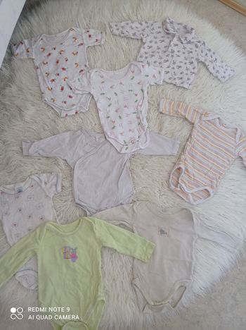 Lot  de  7 bodys