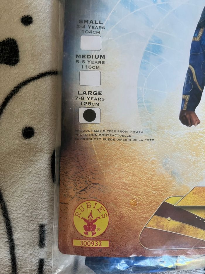 Déguisement garçon Marvel Taille 7-8 ans Neuf - photo numéro 3