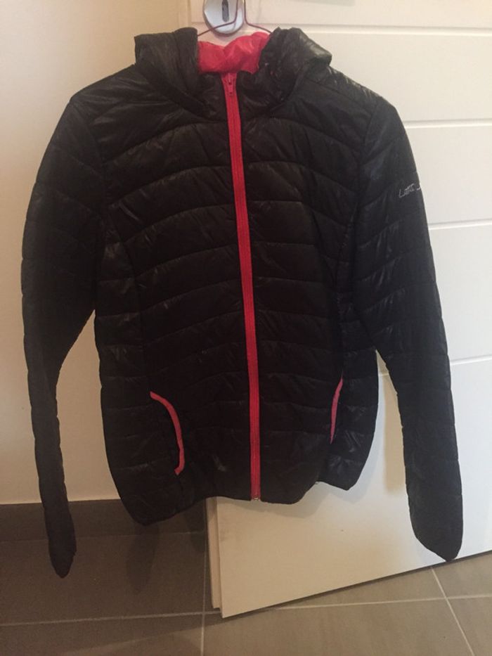 Manteau little Marcel noir et rose
