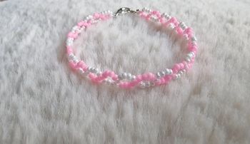 Bracelet blanc et rose