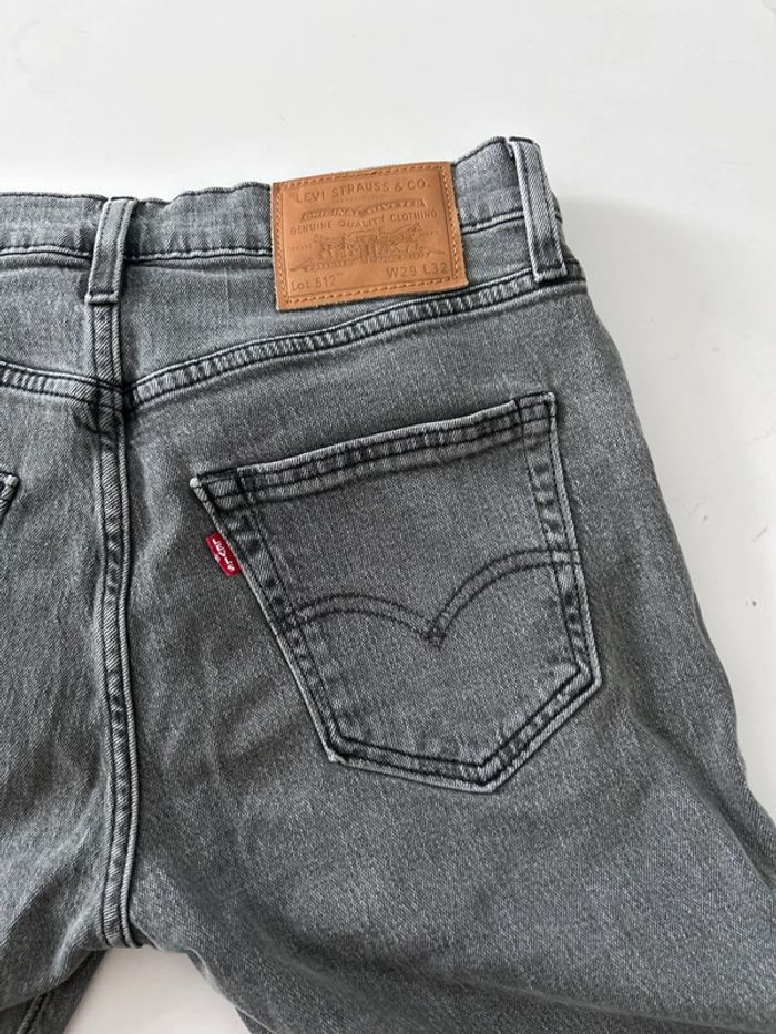 Jean Levi’s 512 – Gris – W29 L32 Coupe slim vintage | Revers en bas | Très bon état - photo numéro 4