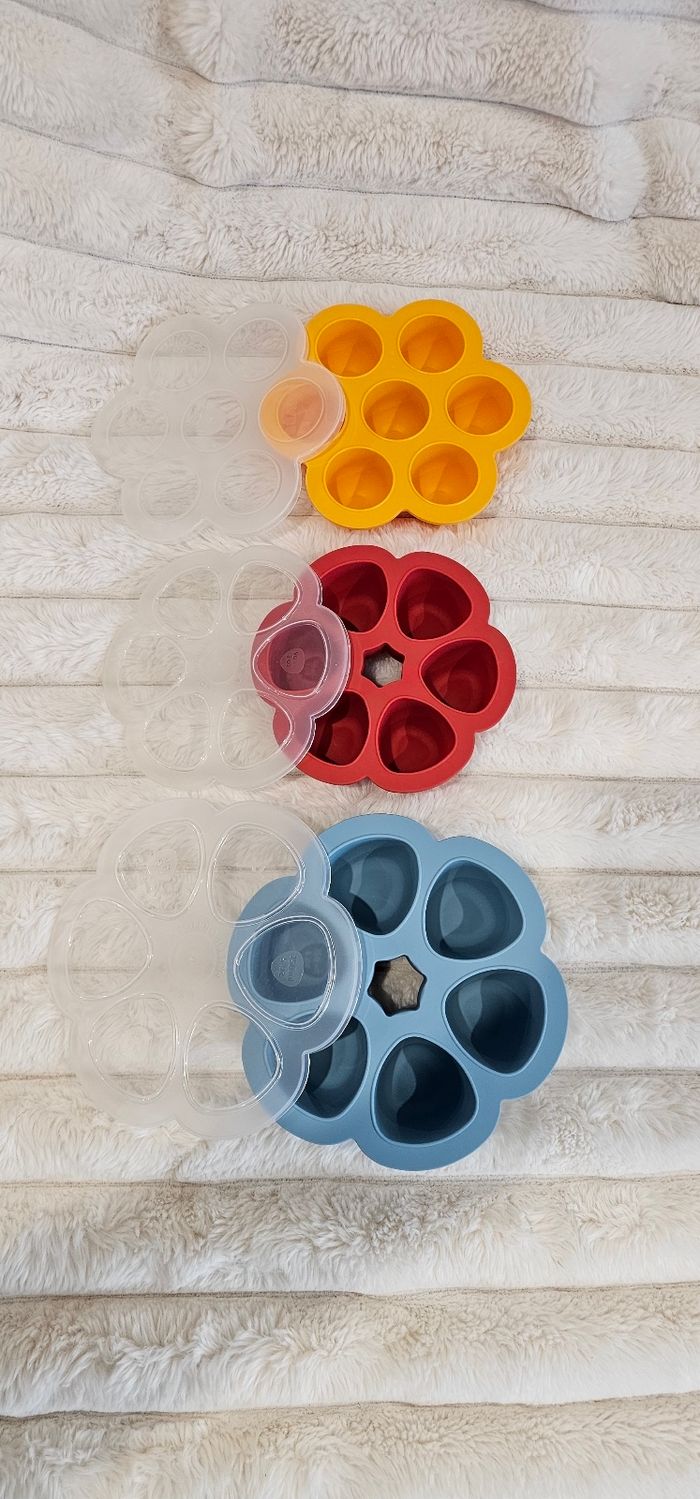 Lot de 3 fleurs 🌸 multiportions Béaba aux différents formats