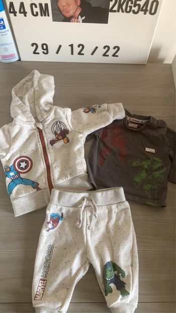 Ensemble 3 pièces Marvel