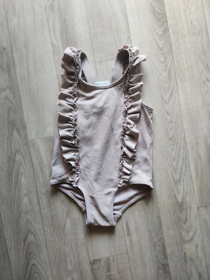 Maillot de bain 1 pièce 98cm parme