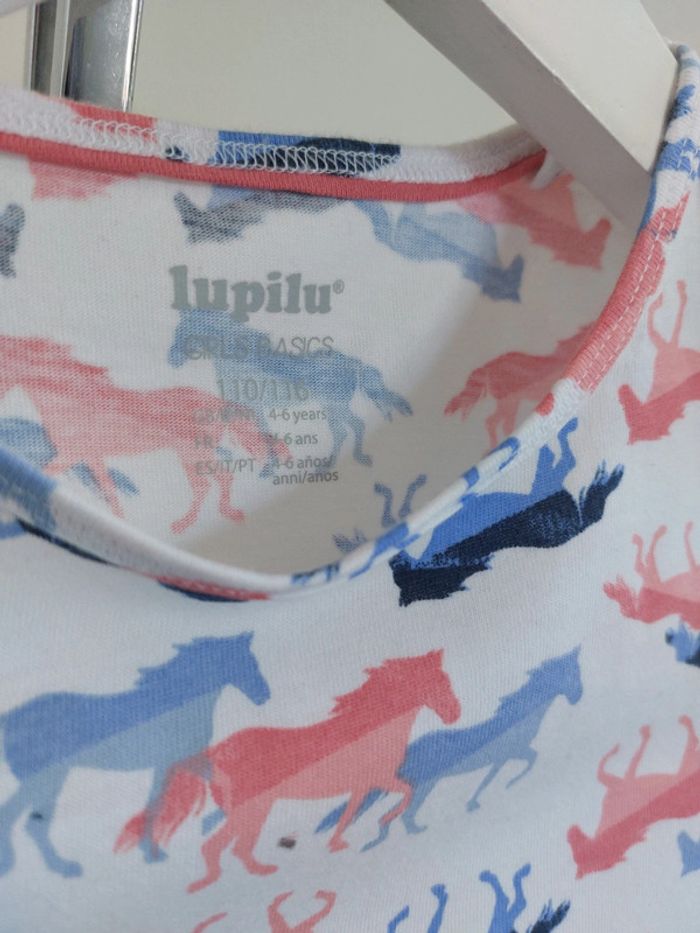 Tunique manches longues motifs chevaux fille 6 ans - photo numéro 2