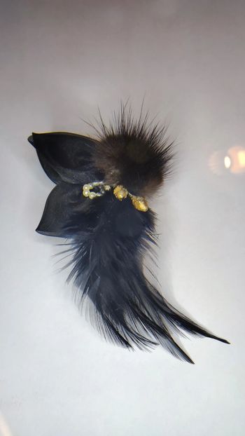 Broche ancienne plume