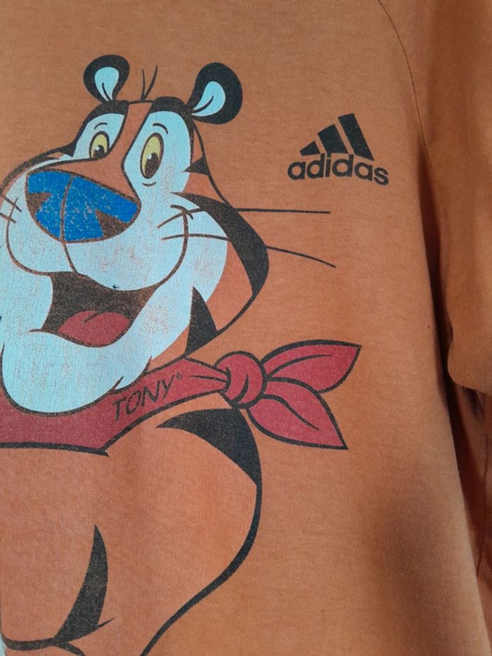Tee shirt vintage imprimé Tigrou Adidas - photo numéro 2