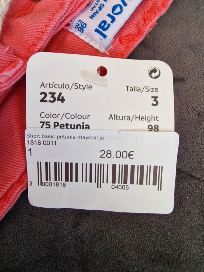 Short ceinture Mayoral Pétunia 3ans 98cm - photo numéro 4