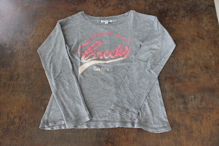 T-shirt manches longues Creeks fille 12 ans