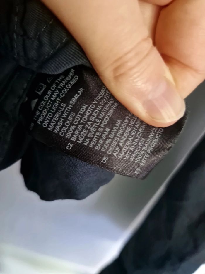 Chemise manches longues h&m label of graded goods bleue taille s - photo numéro 5