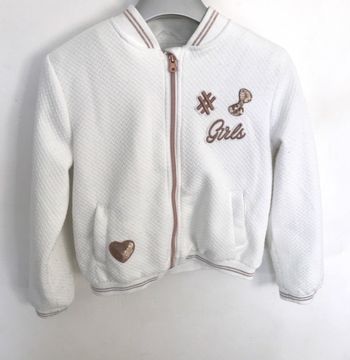 Beau blouson  T 8 ans Orchestra blanc et or