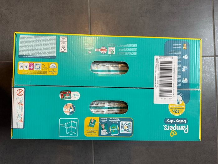 1 carton Pampers taille 4+ - photo numéro 3