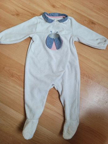 Pyjama 1 pièce obaibi 6mois Pressions sur le devant