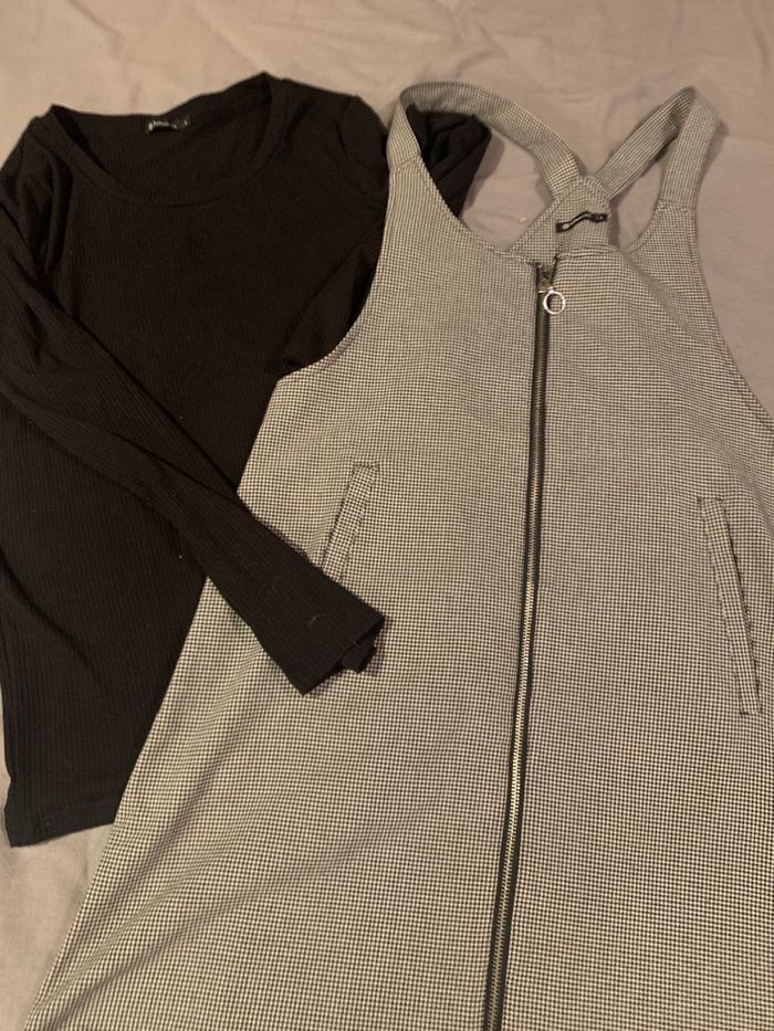 Robe à carreaux et haut - photo numéro 5