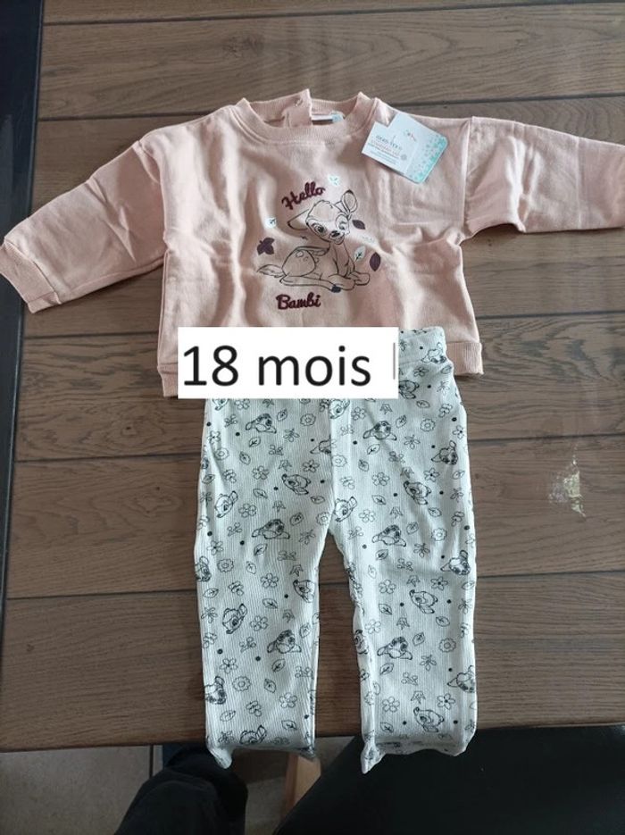 Lot n°158 Ensemble fille 18 mois Bamby Neuf